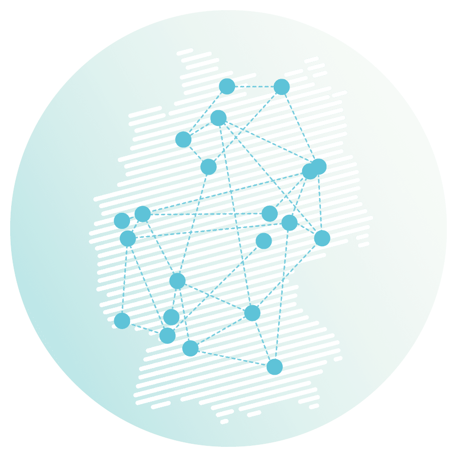 Landkarte dehub Initiative